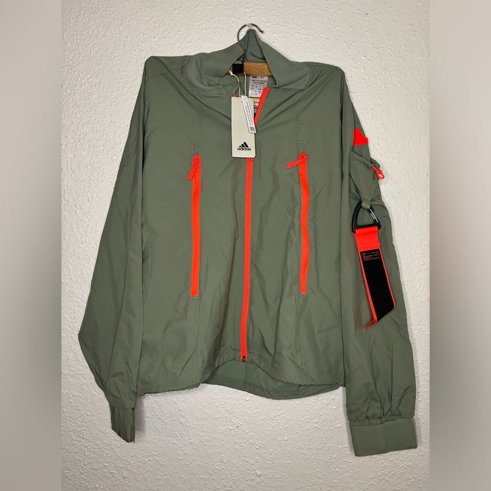 Green military Adidas Jacket size S new with tag